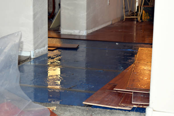Professional Flood Cleanup technician working in Atherton, CA